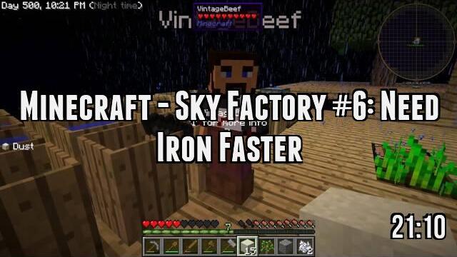 Minecraft - Sky Factory #6: Need Iron Faster