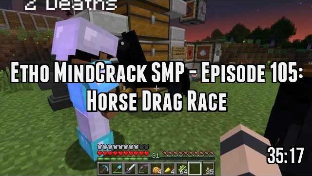 Etho MindCrack SMP - Episode 105: Horse Drag Race