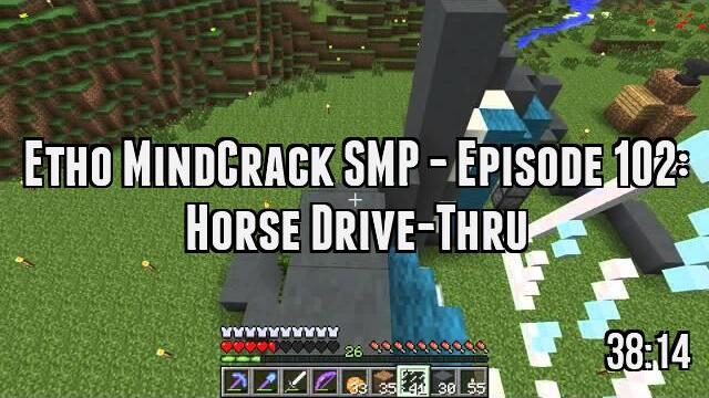 Etho MindCrack SMP - Episode 102: Horse Drive-Thru