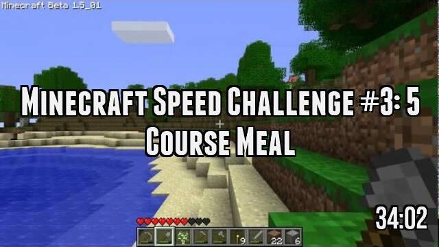 Minecraft Speed Challenge #3: 5 Course Meal