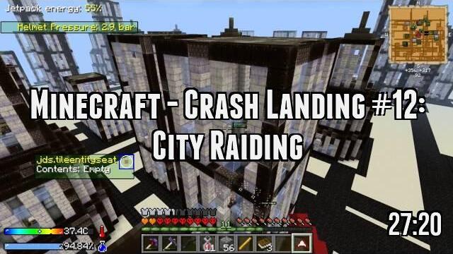 Minecraft - Crash Landing #12: City Raiding