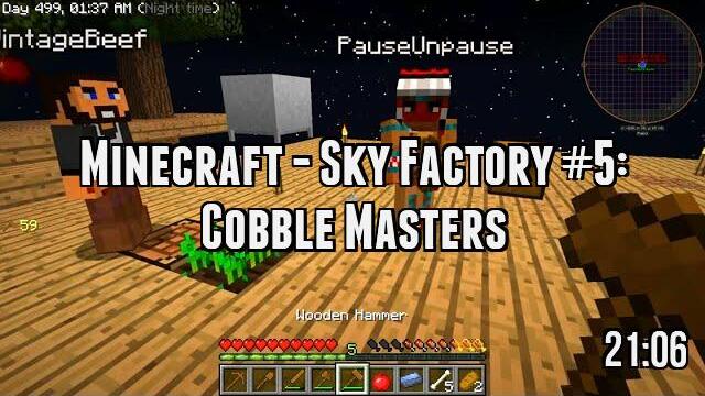Minecraft - Sky Factory #5: Cobble Masters