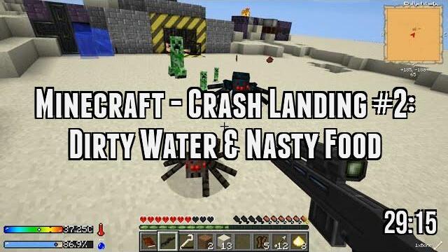 Minecraft - Crash Landing #2: Dirty Water & Nasty Food