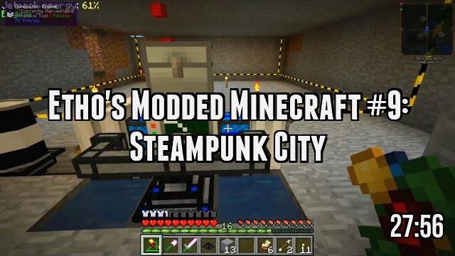 Etho's Modded Minecraft #9: Steampunk City