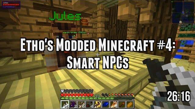 Etho's Modded Minecraft #4: Smart NPCs