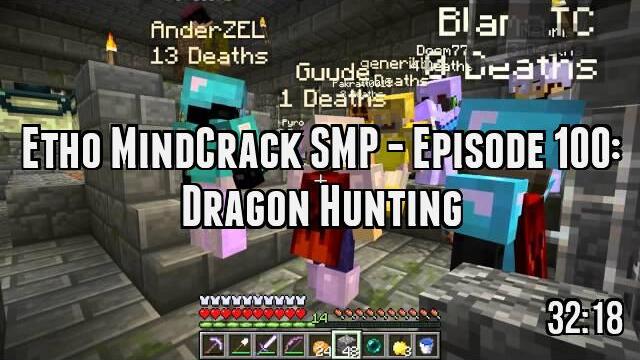 Etho MindCrack SMP - Episode 100: Dragon Hunting
