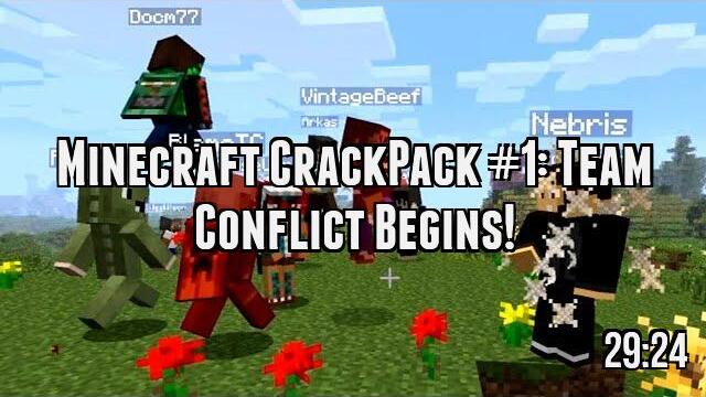 Minecraft CrackPack #1: Team Conflict Begins!