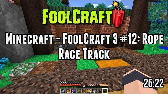 Minecraft - FoolCraft 3 #12: Rope Race Track