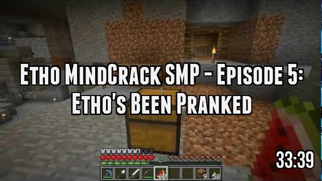 Etho MindCrack SMP - Episode 5: Etho's Been Pranked
