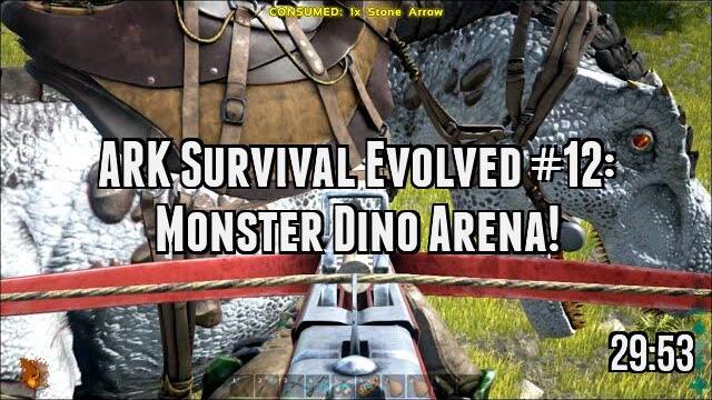 ARK Survival Evolved #12: Monster Dino Arena!