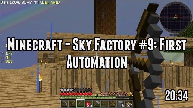 Minecraft - Sky Factory #9: First Automation