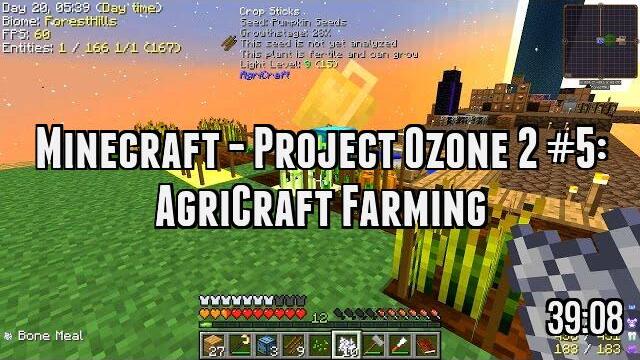 Minecraft - Project Ozone 2 #5: AgriCraft Farming