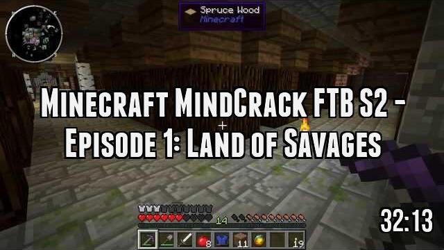 Minecraft MindCrack FTB S2 - Episode 1: Land of Savages