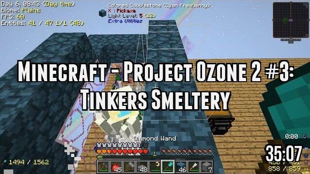 Minecraft - Project Ozone 2 #3: Tinkers Smeltery